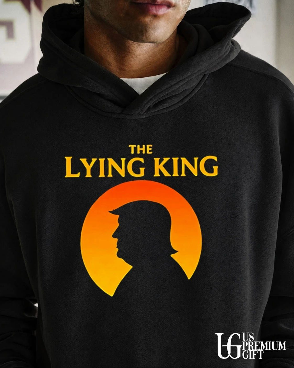 The Lying King Donald Trump silhouette shirt