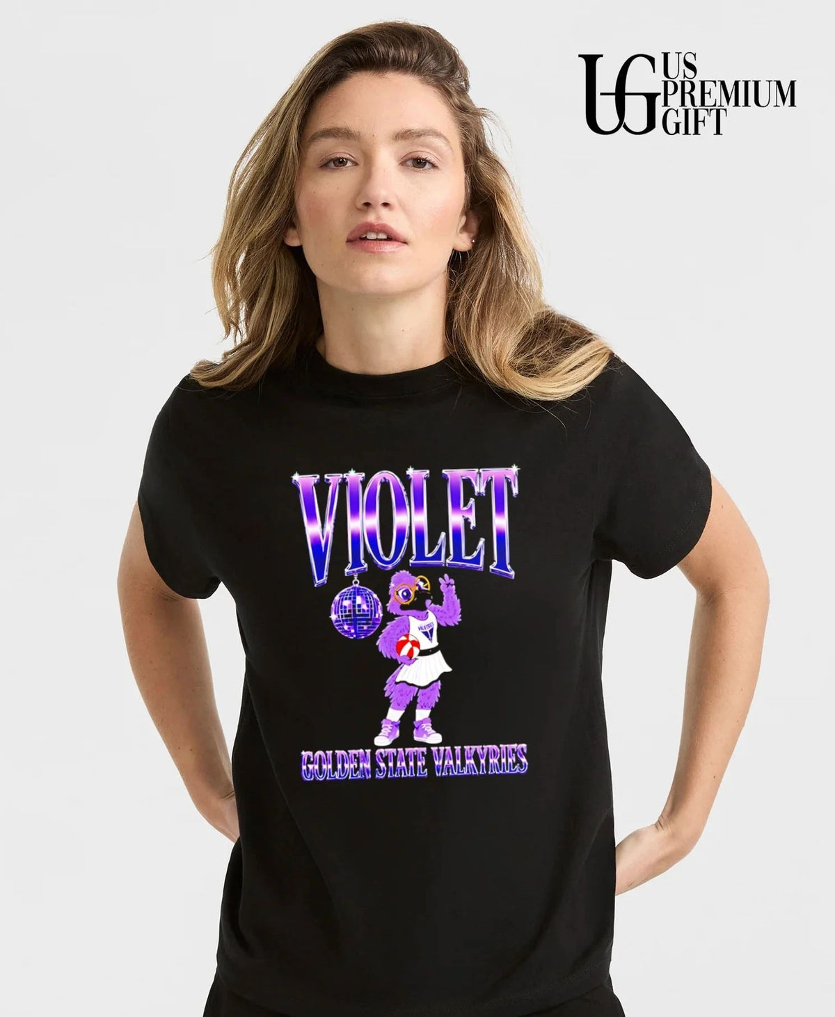 Violet Disco Golden State Valkyries mascot shirt