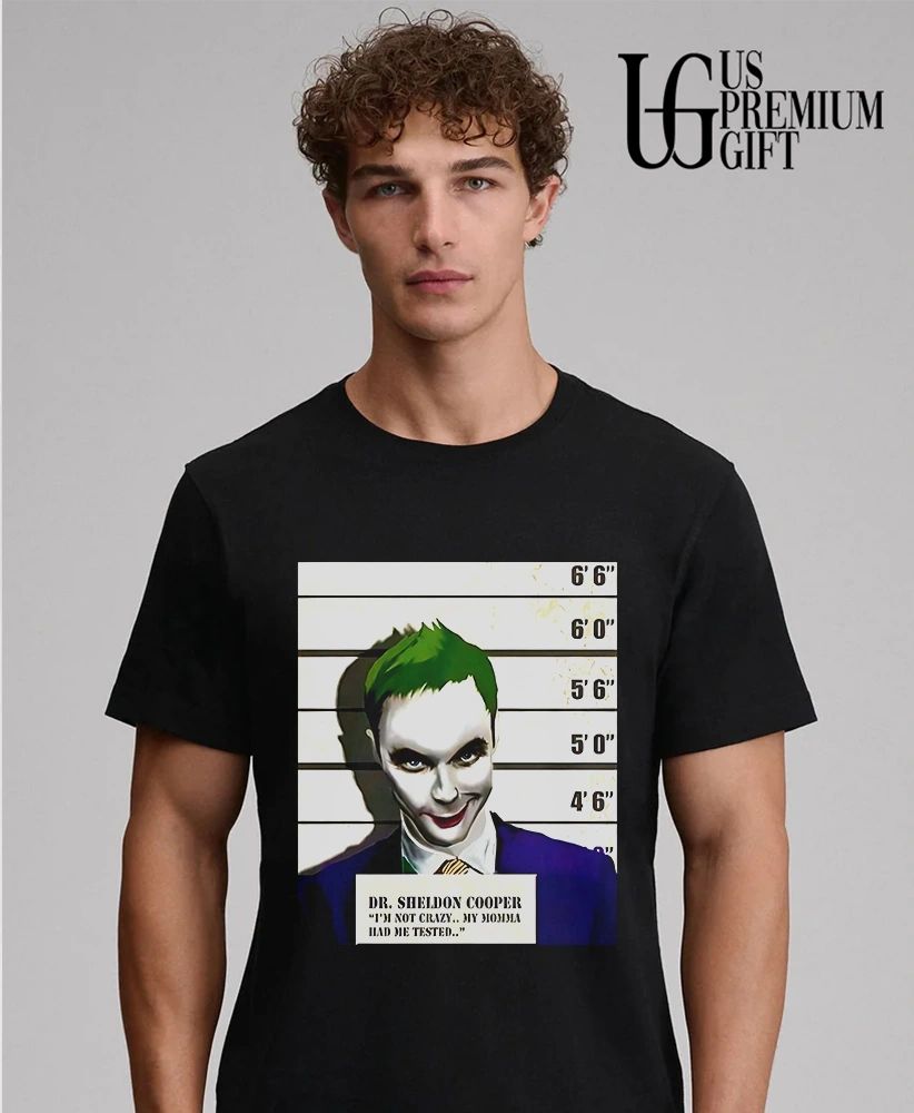 Dr Sheldon Cooper Joker Mugshot shirt