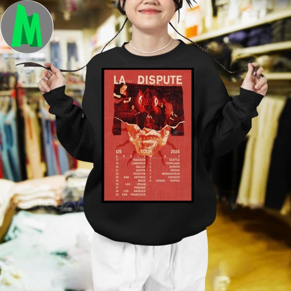 La Dispute US Tour April & May 2026 Poster Shirt