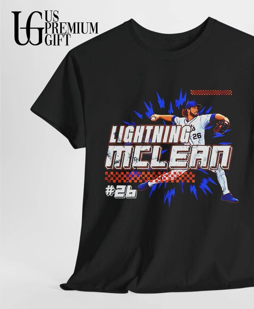 Lightning McLean Nolan McLean New York Mets baseball shirt
