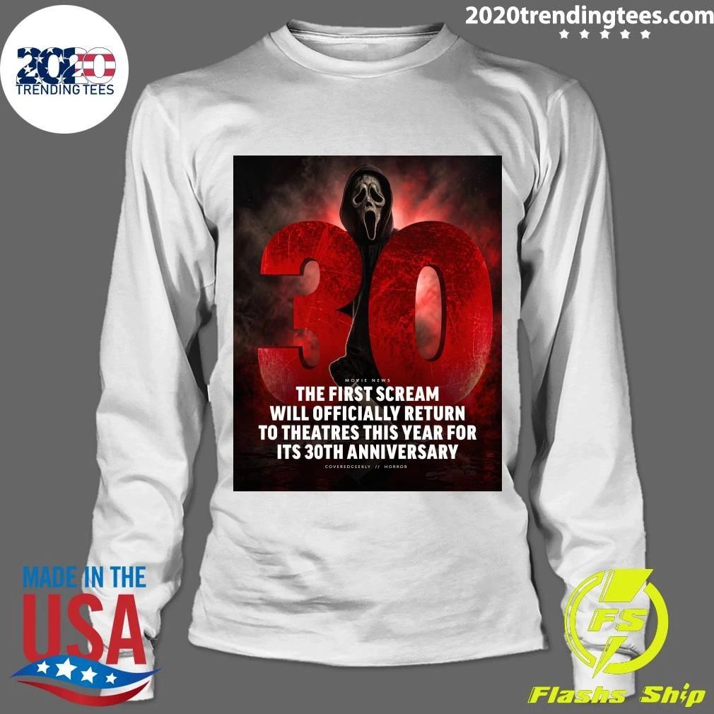 The First Scream Will Officially Return To Theatres This Year For Its 30th Anniversary Shirt