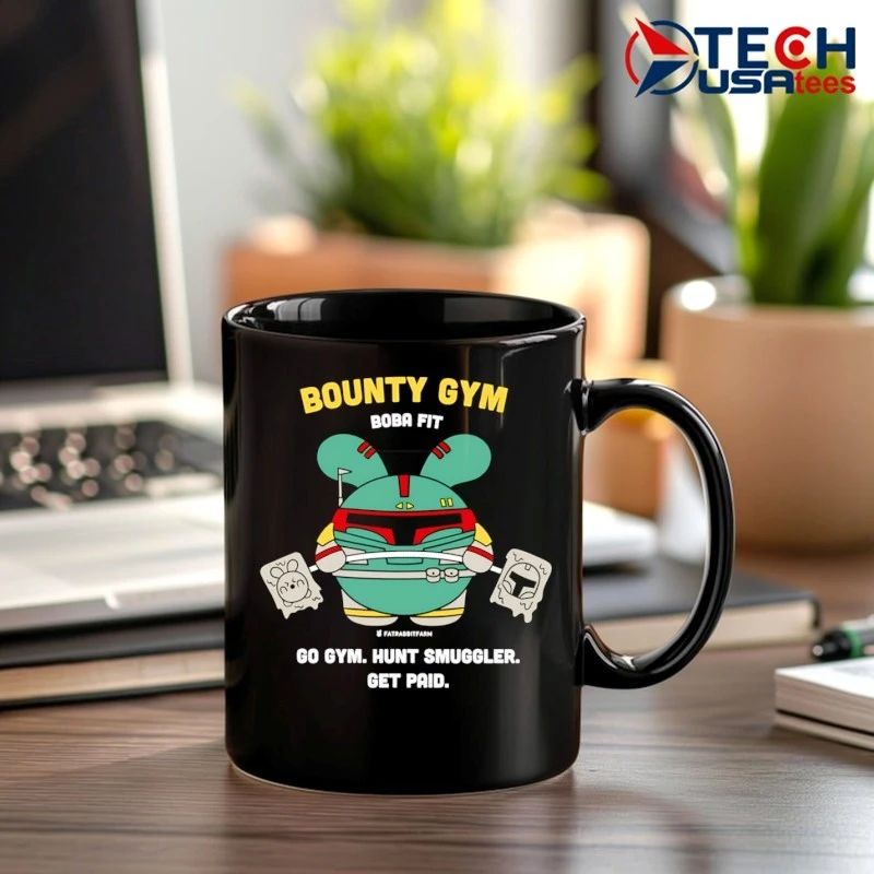 Bounty Gym Boba Fit go gym hunt smuggler get paid shirt