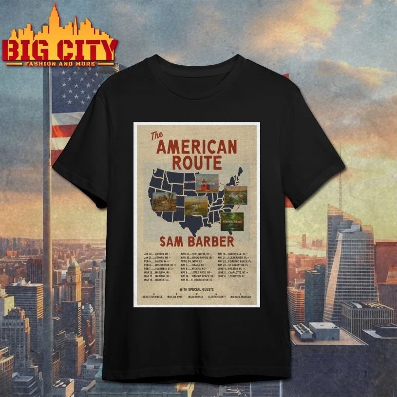Sam Barber Taking The American Route 2026 Poster T-shirt