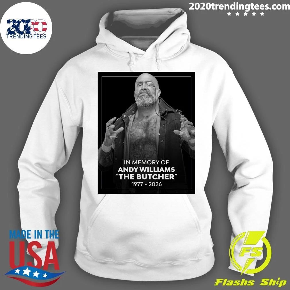 AEW pays tribute to The Butcher Andy Williams 1977-2026 RIP Shirt