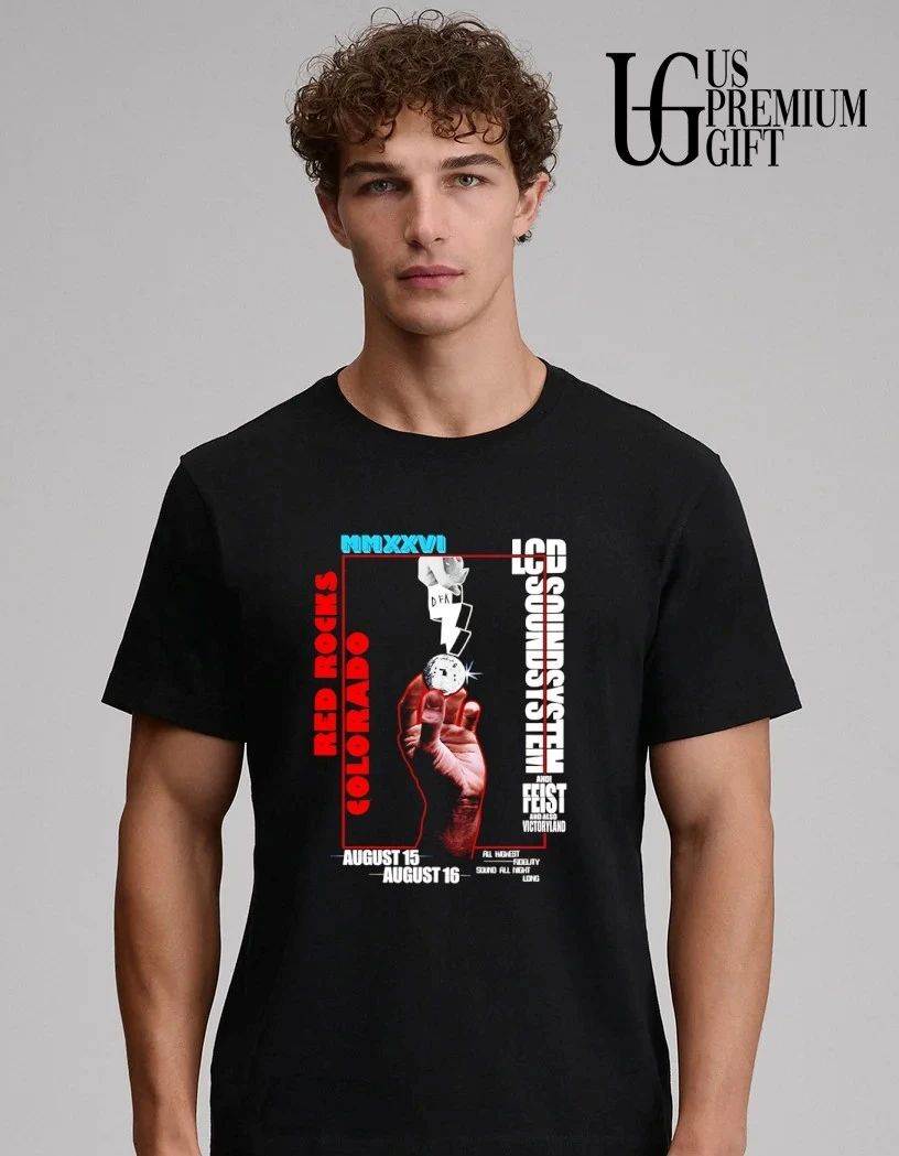 LCD Soundsystem Red Rocks August 2026 shirt