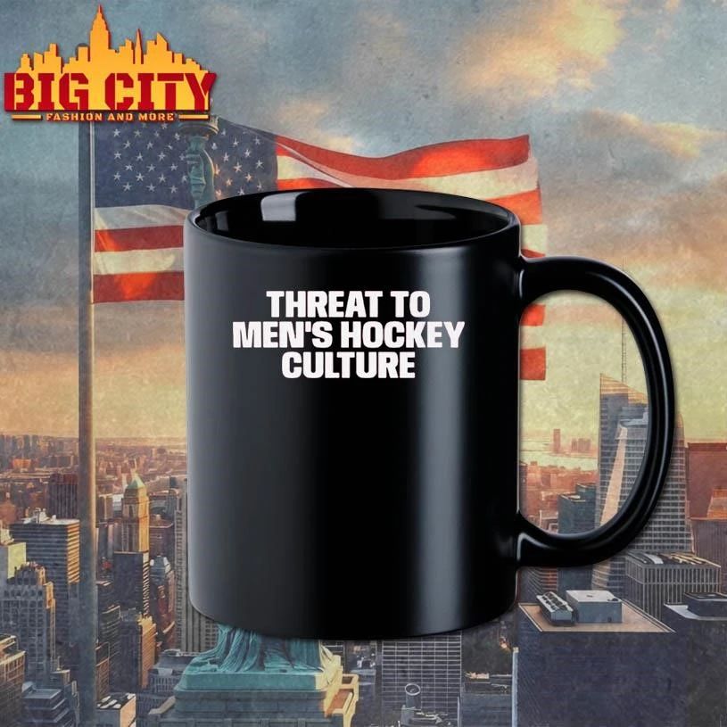 Threat to Men s Hockey Culture Graphic Shirt
