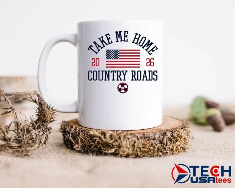 USA Soccer Take Me Home Country Roads 2026 World Cup flag shirt