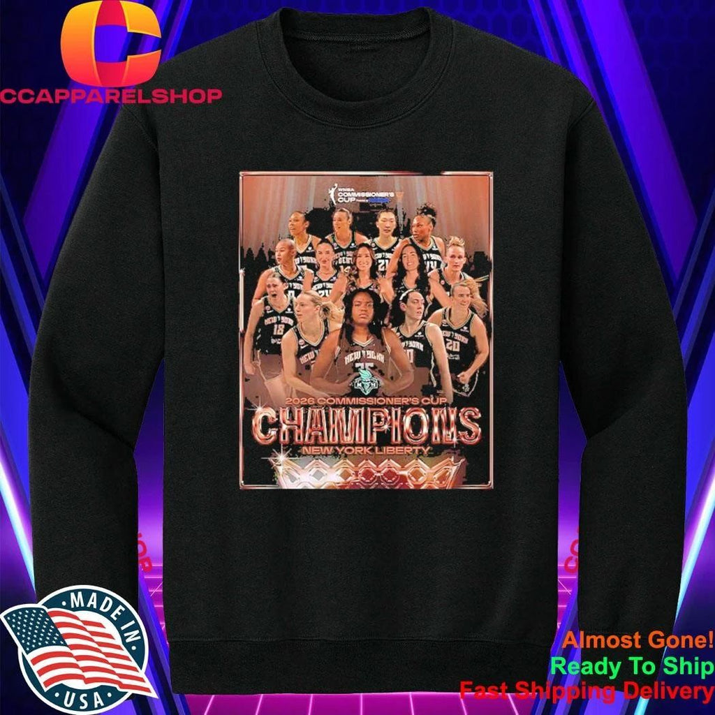 WNBA 2026 Commissioner’s Cup Champions New York Liberty Victory Shirt