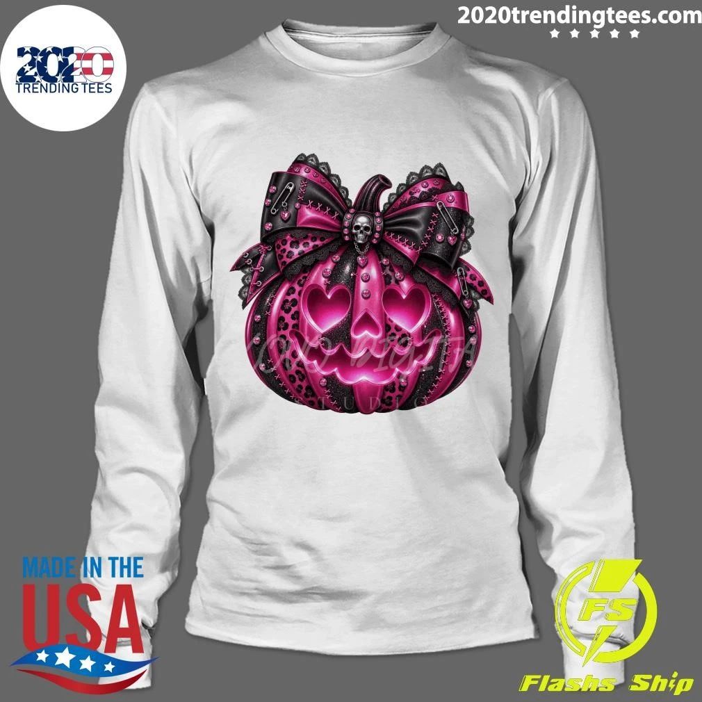 Neon Pumpkin Spooky Dark Autumn Halloween Shirt