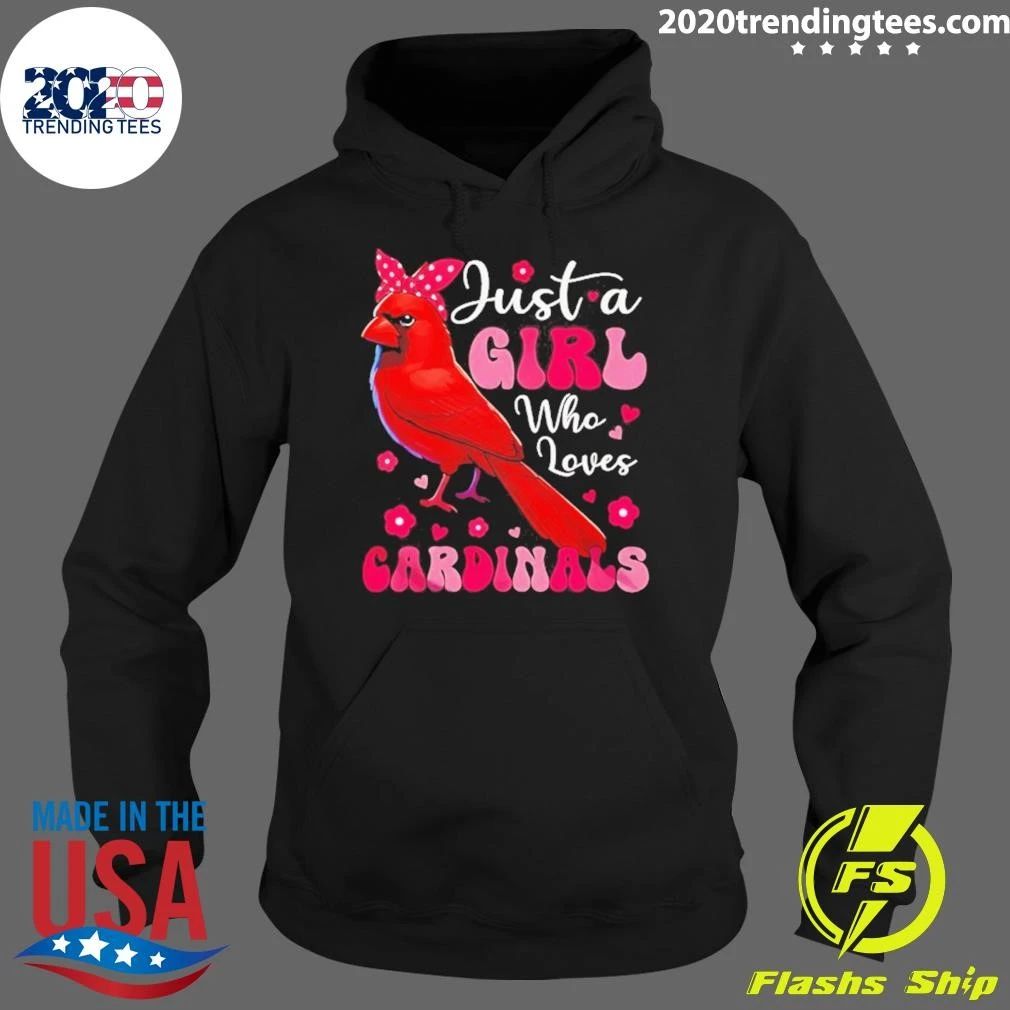 Just A Girl Who Loves Cardinals Cardinal Bird Shirt