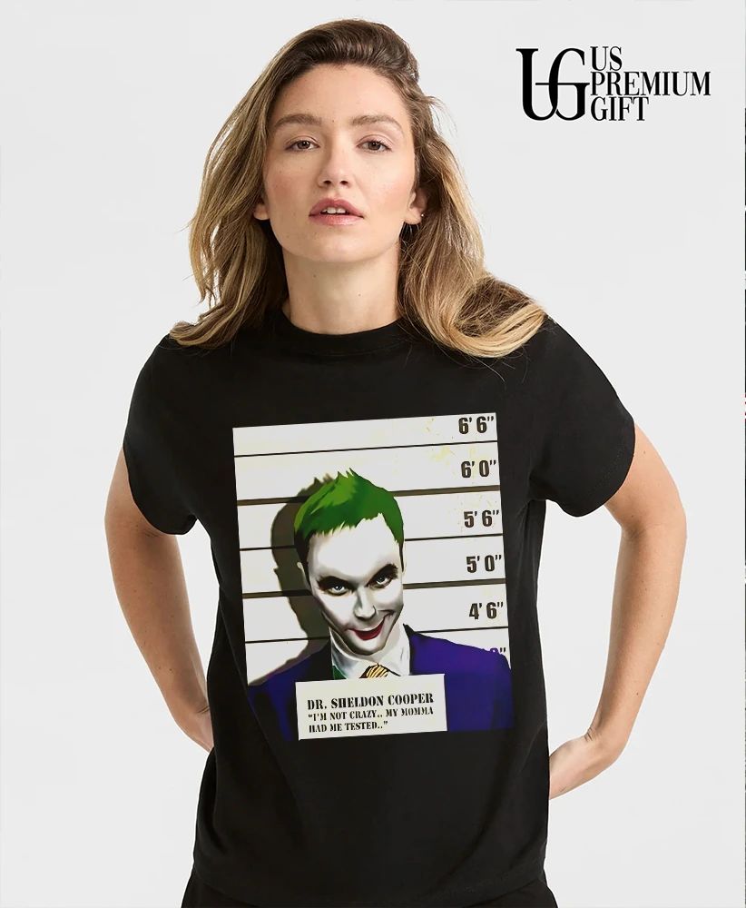 Dr Sheldon Cooper Joker Mugshot shirt
