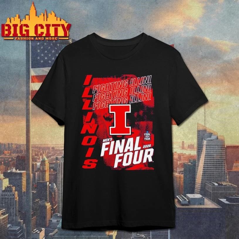 Illinois Fighting Illini 2026 NCAA Men’s Basketball Tournament March Madness Final Four College Shirt