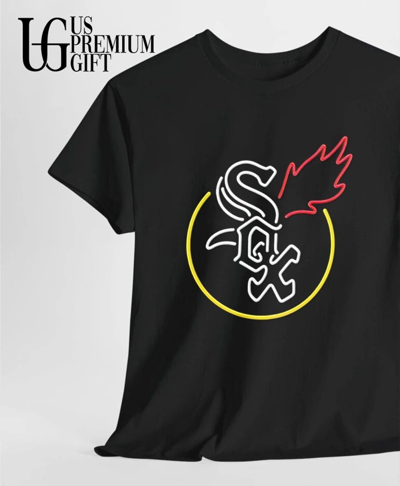 Chicago White Sox baseball logo neon shirt