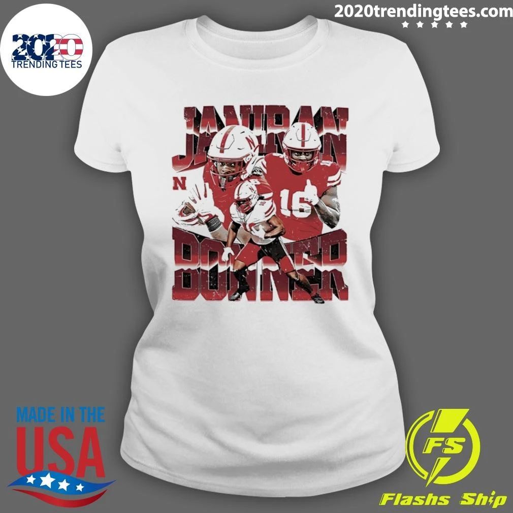 Janiran Bonner Nebraska Cornhuskers NCAA Football Graphic Shirt