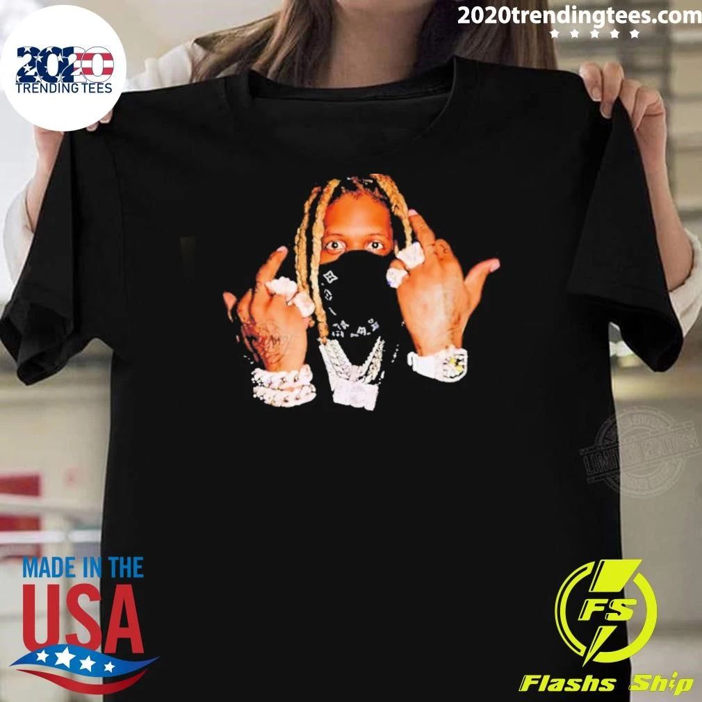 Lil Durk Rapper Middle Finger Diamond Graphic Shirt