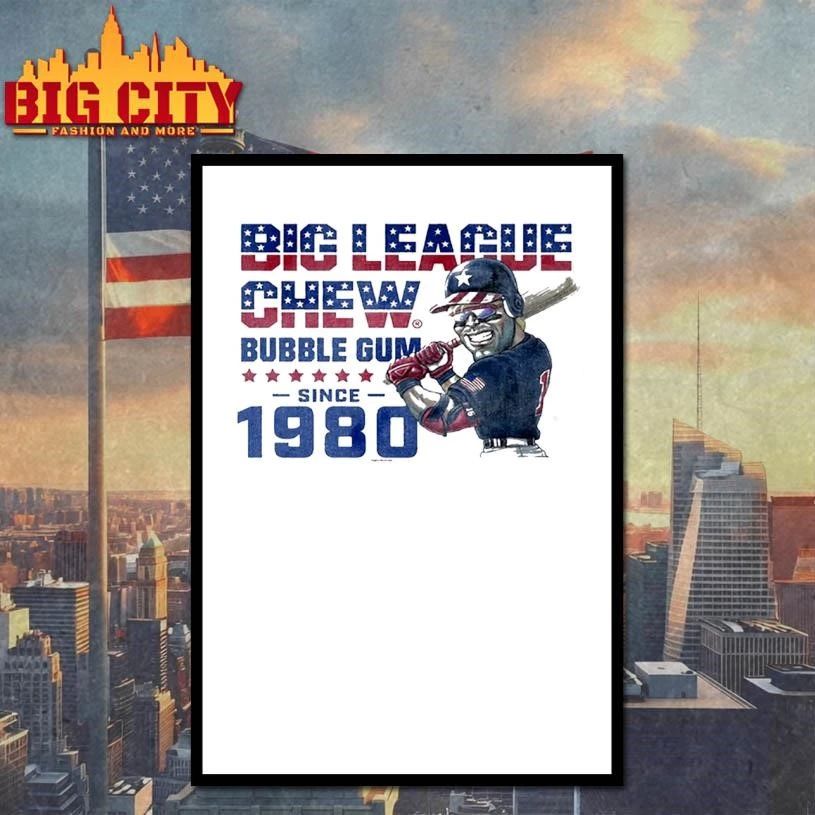 Patriotic Bubble Gum Since 1980 Big League Chew Vintage Shirt