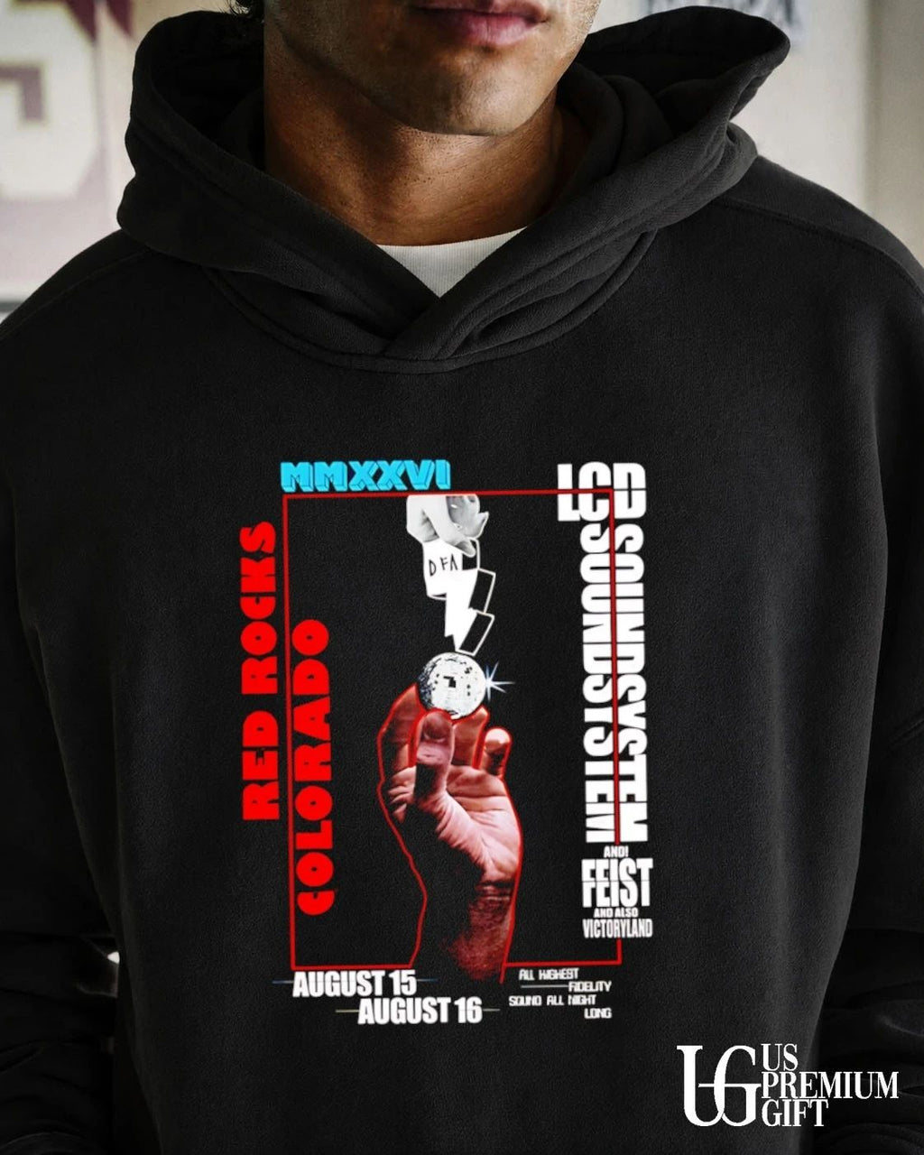 LCD Soundsystem Red Rocks August 2026 shirt