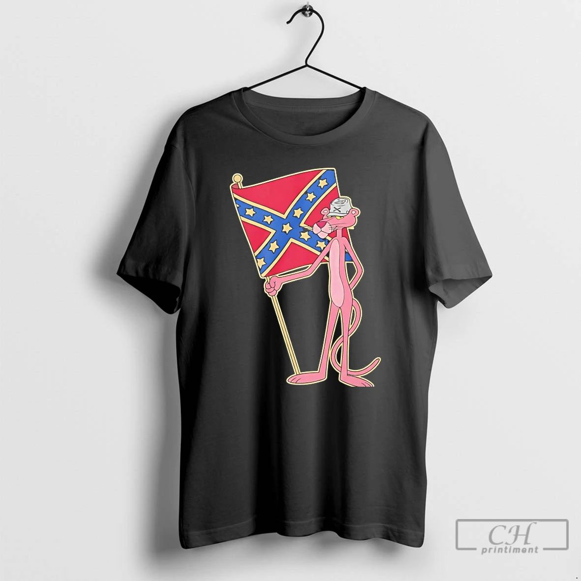 Classic Pink Panther Confederate Flag