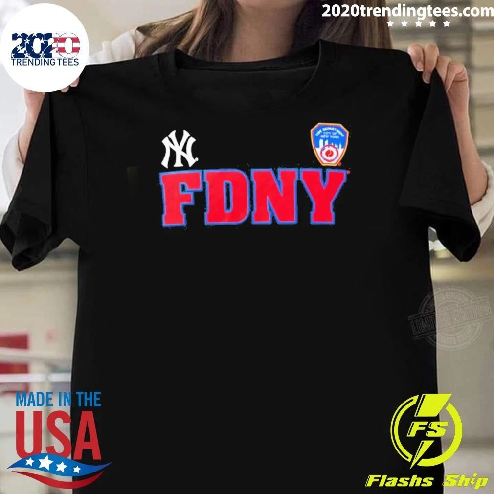 New York Yankees Fdny First Responders 9.11 Logo Shirt