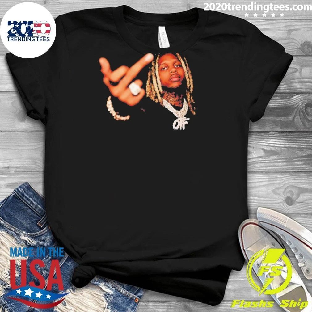 Lil Durk Rapper Middle Finger Picture Collage Shirt
