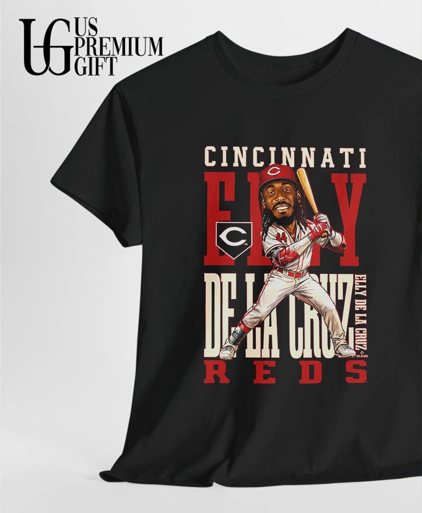 Elly De La Cruz Cincinnati Reds baseball 2026 caricature shirt