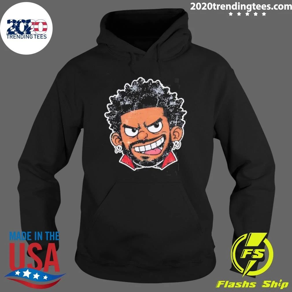 The Weeknd with Earrings Illustration Shirt
