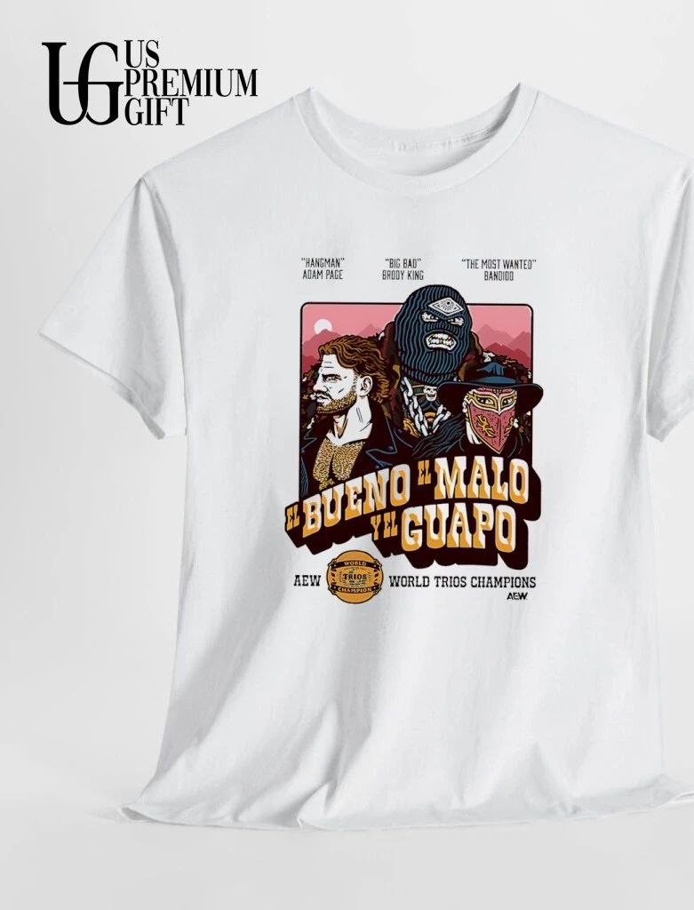 Hangman Adam Page Brody King and Bandido AEW World Trios Champions shirt