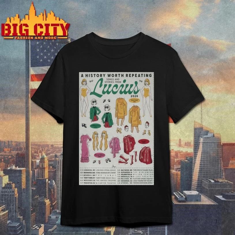 Lucius Tour 2026 A History Worth Repeating Tour Poster Shirt