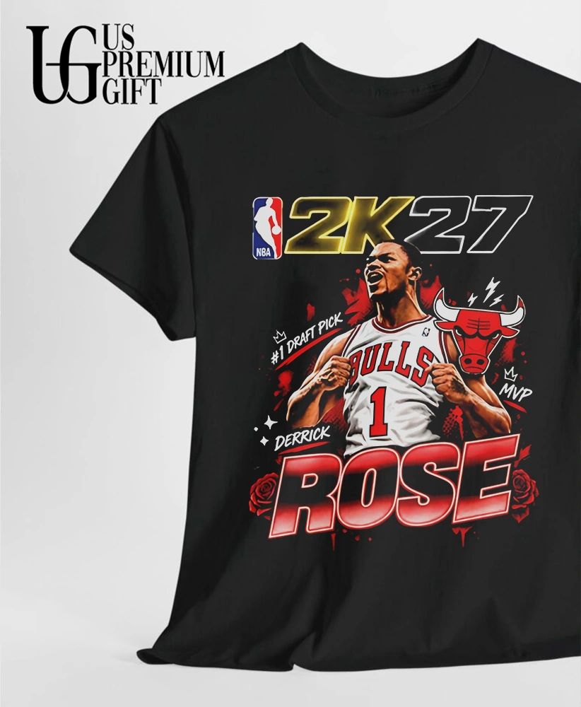 2K27 MVP Derrick Rose #1 Draft Pick graphic shirt