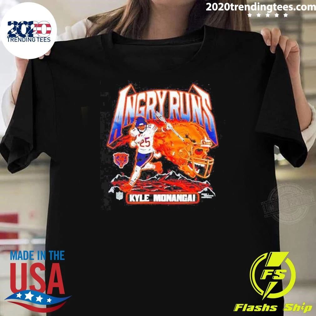 Angry Runs 25 Bears Kyle Monangai Shirt