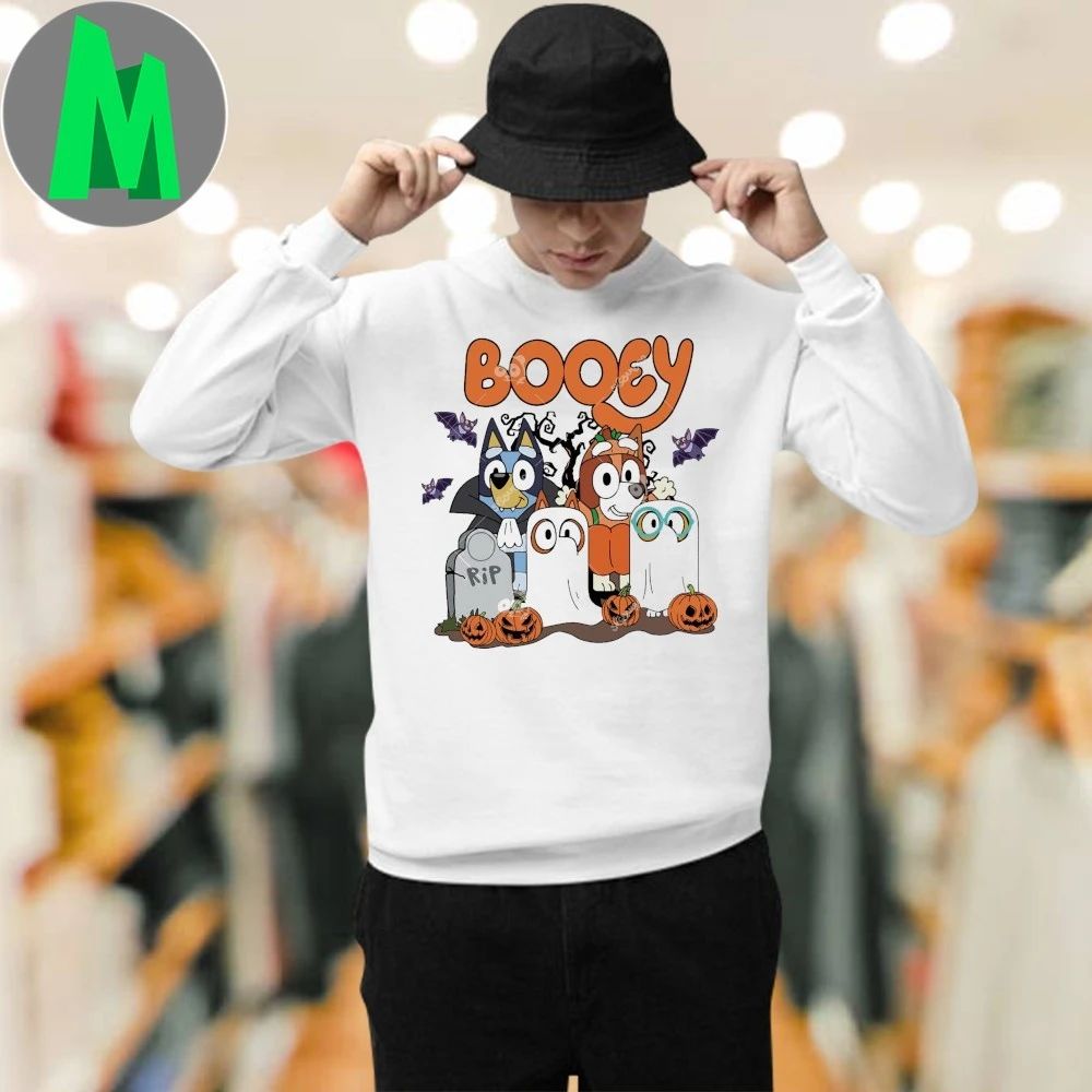 Bluey Family Halloween Booey Cartoon Shirt