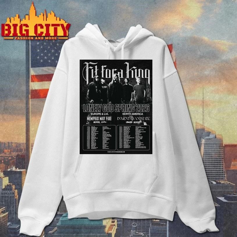 Fit For A King Lonely God Spring 2026 Schedule Tour Dates Poster Shirt