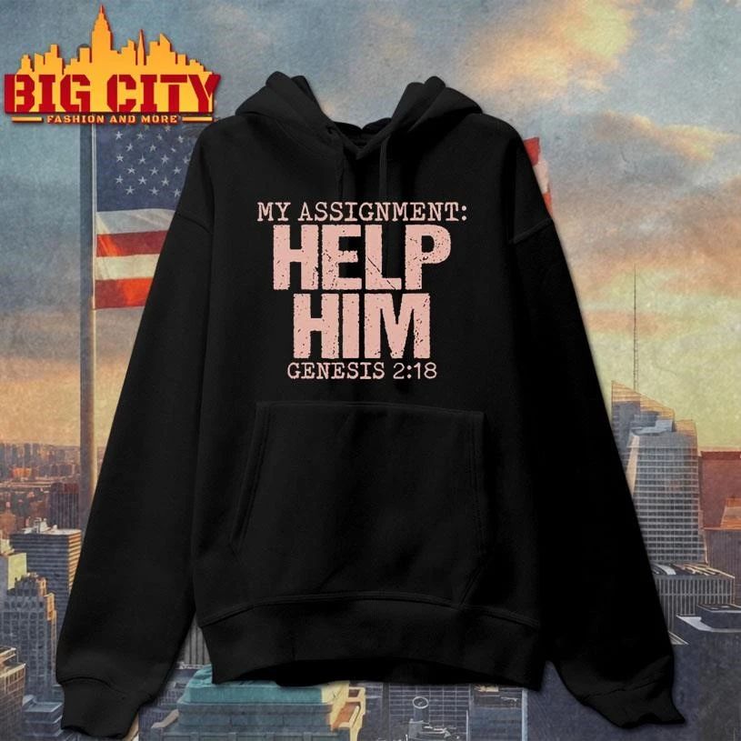 My Assignment Help Him Genesis 2 18 Christian Faith T Shirt