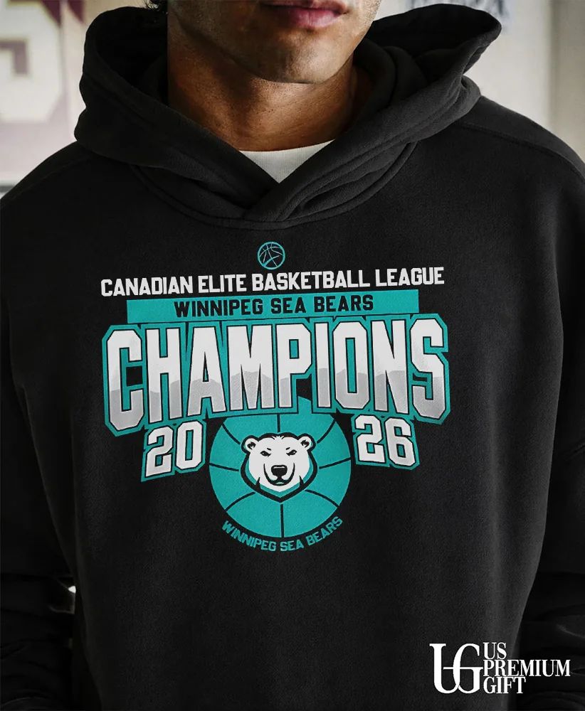 Canadian Elite Basketball League Winnipeg Sea Bears Champions 2026 T-shirt