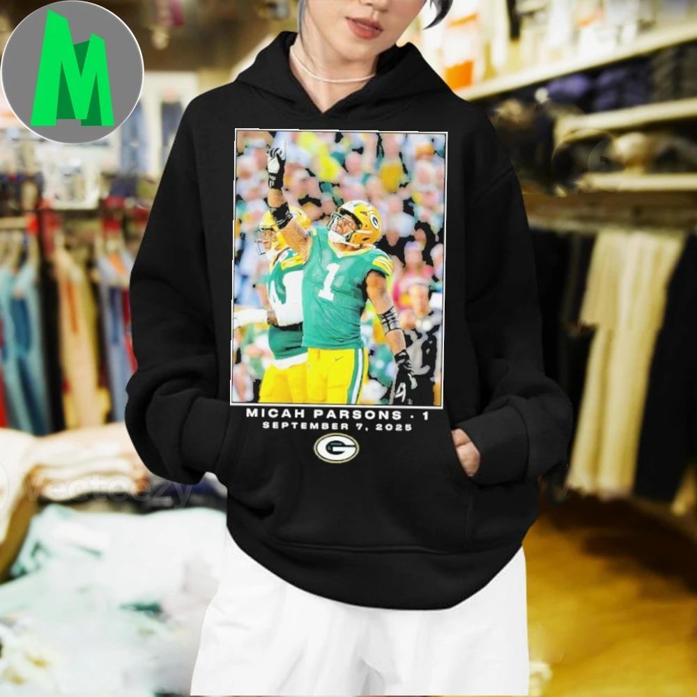 Micah Parsons Flash Features Week 1 Green Bay Football Logo Shirt