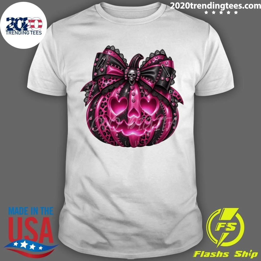 Neon Pumpkin Spooky Dark Autumn Halloween Shirt