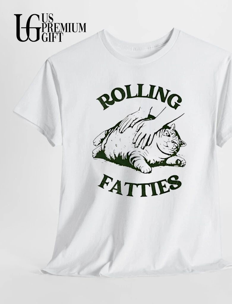 Cat rolling fatties funny shirt