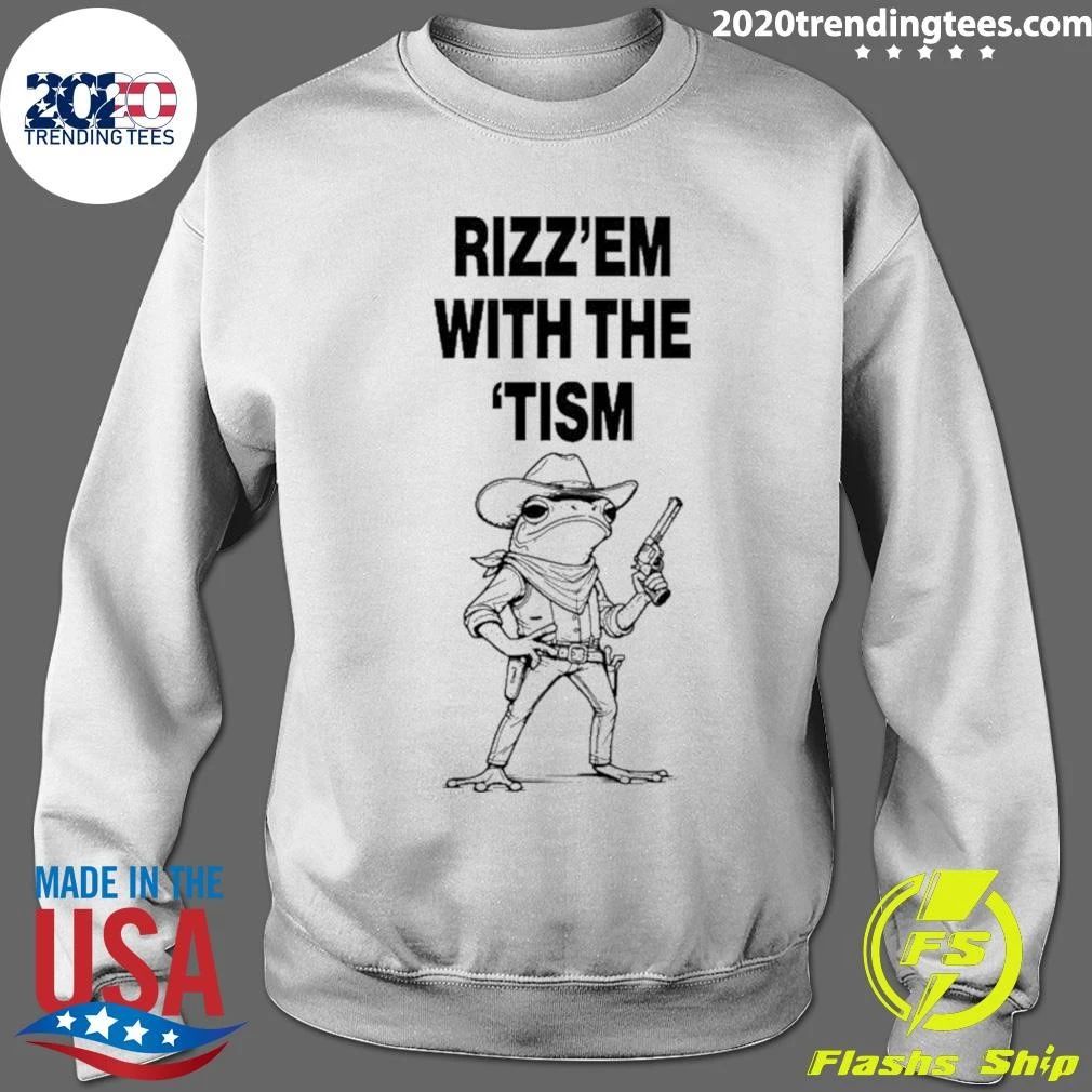 Rizz’em With The ’tism Frog Cowboy Shirt