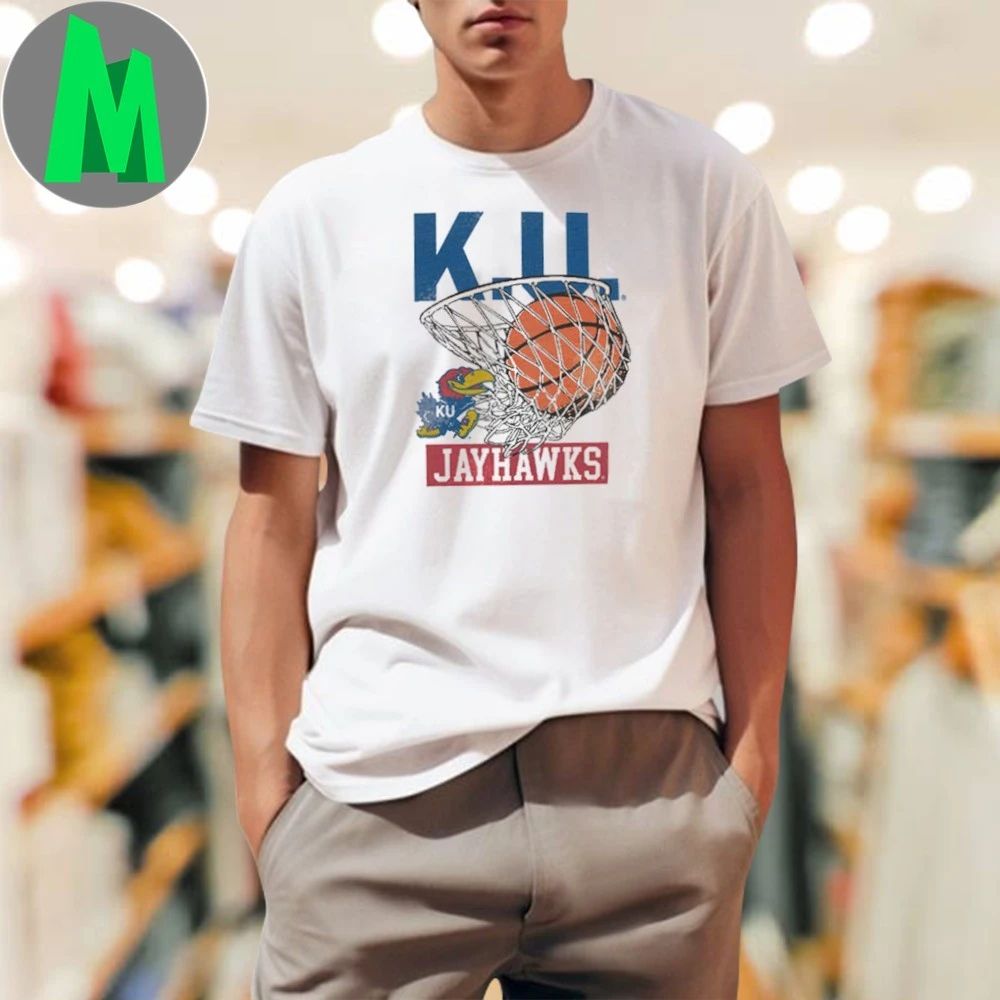 Kansas Jayhawks Basketball Hoops Heritage Shirt