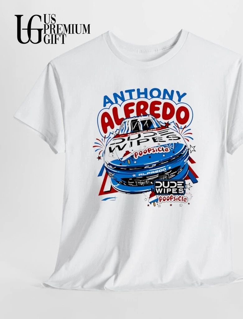 Anthony Alfredo Viking Motorsports Dude Wipes Poopsicle Race Car shirt