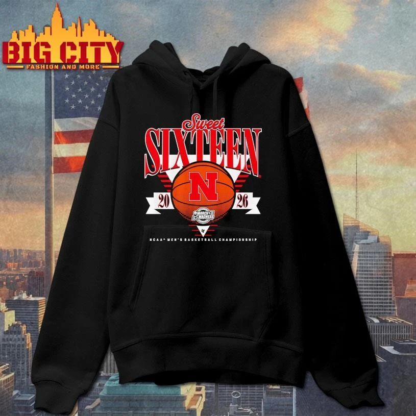 Nebraska Cornhuskers MBB 2026 Sweet Sixteen Ncaa College Basketball Shirt