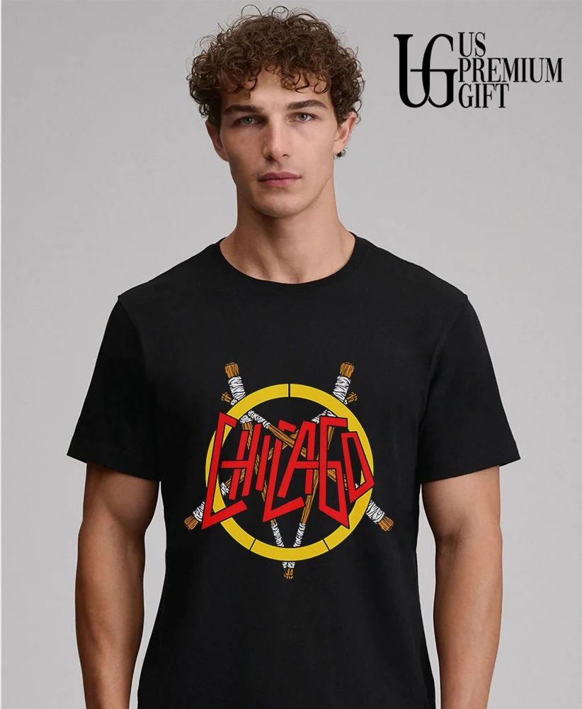 Chicago baseball pentagram logo bats shirt