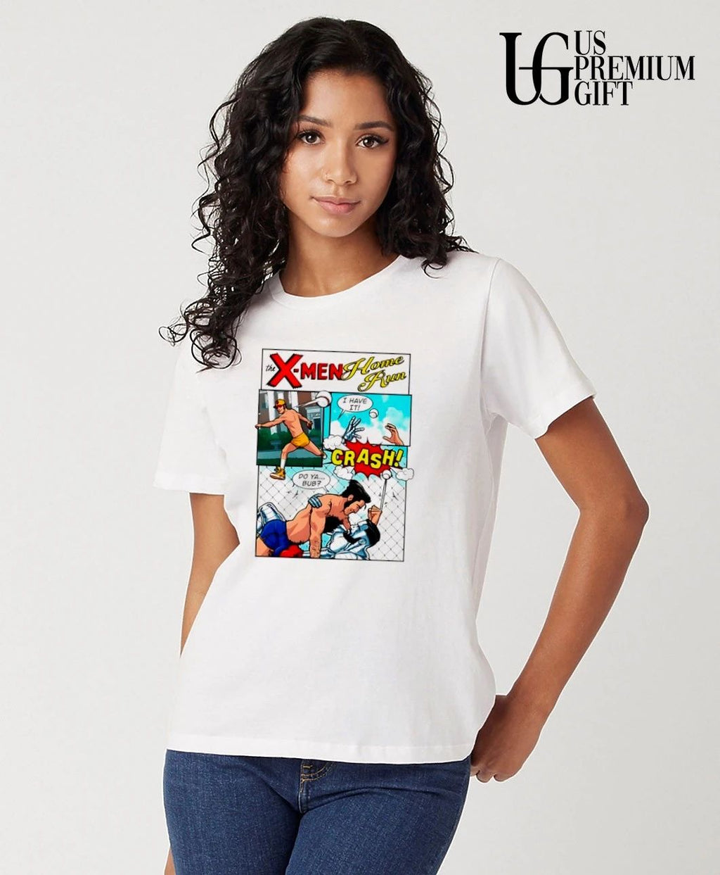 X-Men Home Run Comic Panel Wolverine Colossus shirt
