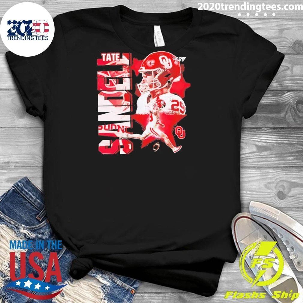 Tate Sandell Oklahoma Sooners Ncaa Football Graphic Shirt
