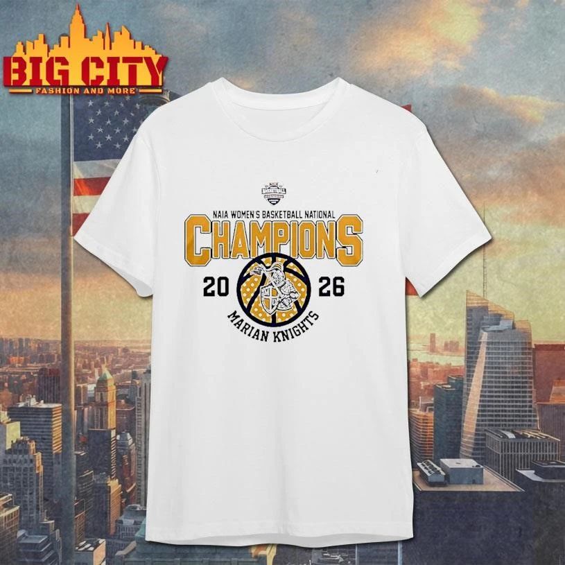 Marian Knights 2026 Womens Basketball National Champions Graphic Shirt