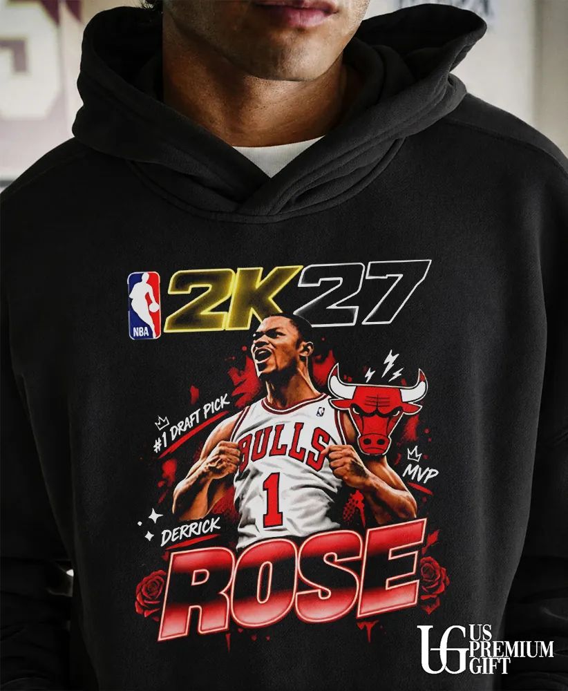 2K27 MVP Derrick Rose #1 Draft Pick graphic shirt