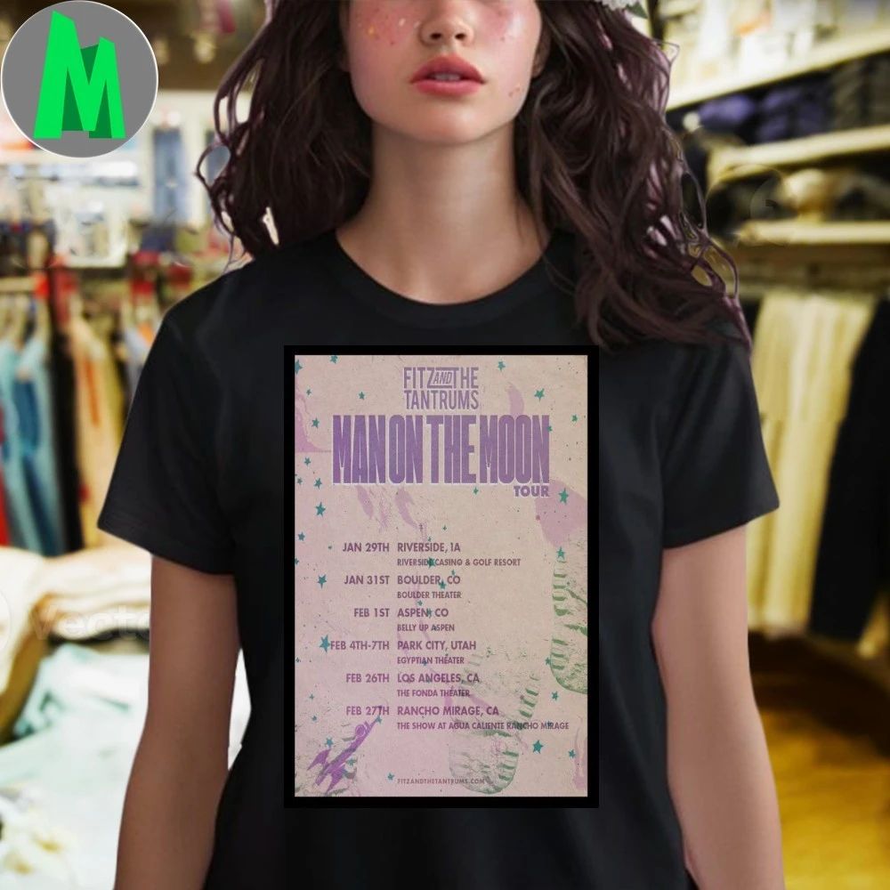 Fitz And The Tantrums The Man On The Moon Tour 2026 Poster Shirt