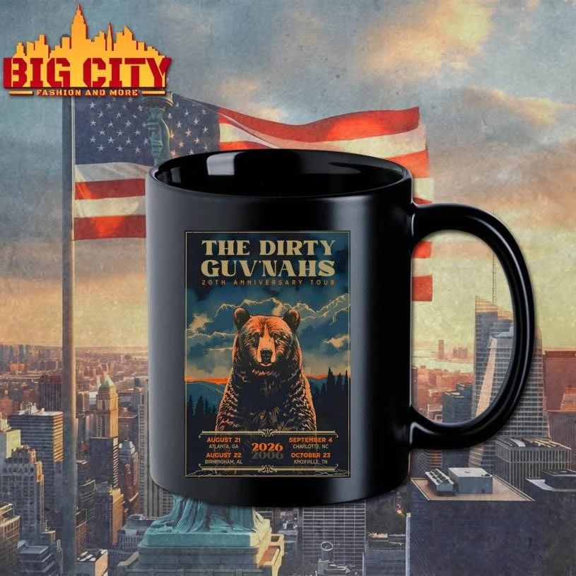 The Dirty Guv’nahs 2026 20th Anniversary Tour Poster Shirt
