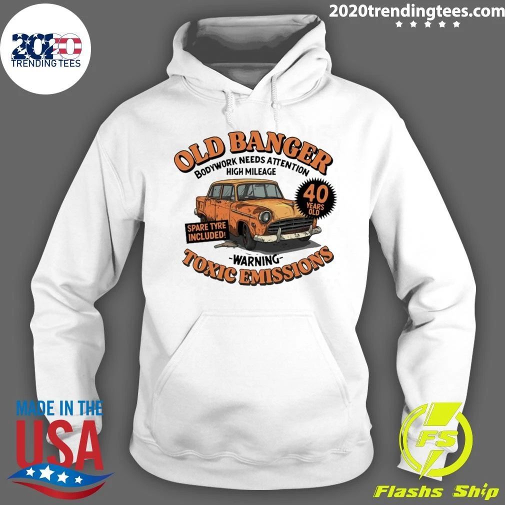Old Banger Bodywork Needs Attention High Mileage Warning Toxic Emissions Shirt